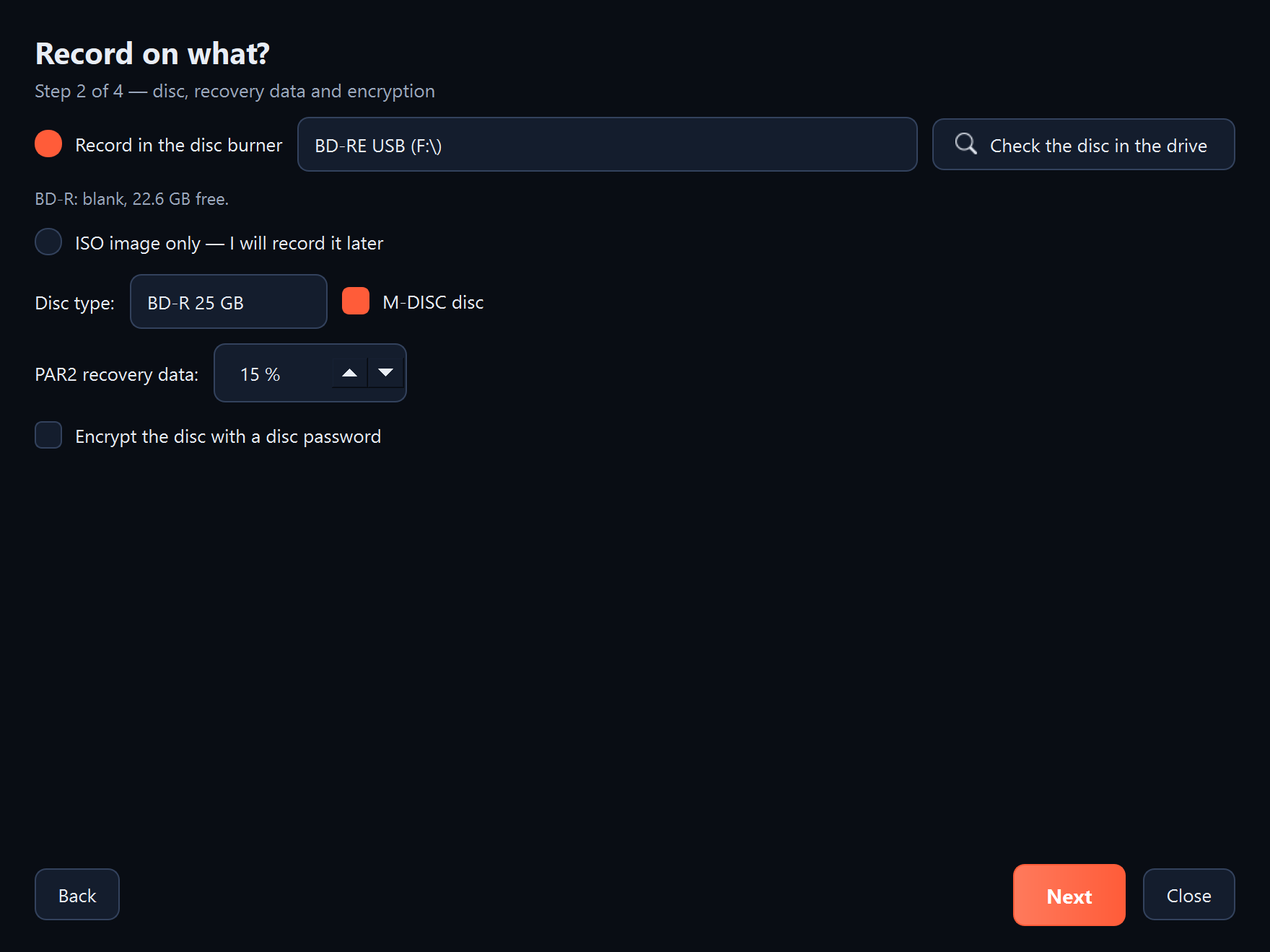 The “Record on what?” page